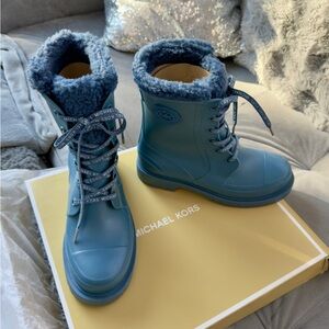 Michael Kors Blue Winter Boots size 8